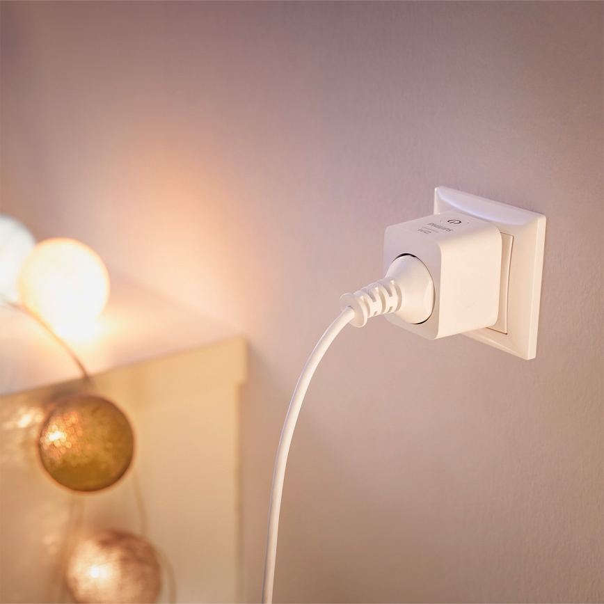 Philips - 2 darabos okos SCHUKO konnektor szett 2300W + Wi-Fi fogyasztásmérő