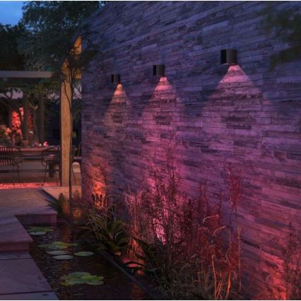 Philips - 2 db-os készlet: RGBW dimmelhető kültéri fali lámpa Hue RESONATE LED/8W/230V 2000-6500K IP44