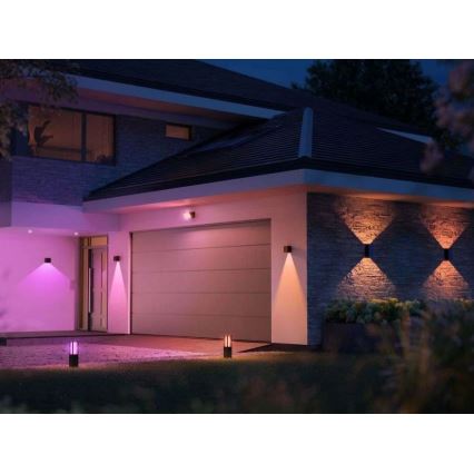 Philips - 2 db-os készlet: RGBW dimmelhető kültéri fali lámpa Hue RESONATE LED/8W/230V 2000-6500K IP44