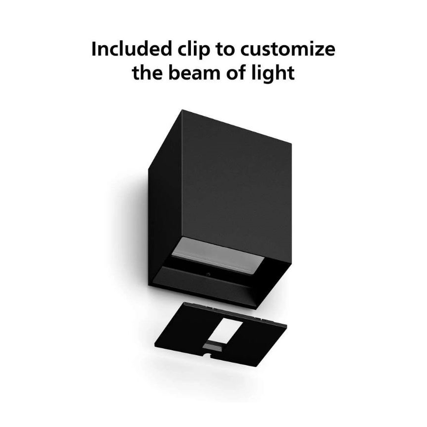 Philips - 2 db-os készlet: RGBW dimmelhető kültéri fali lámpa Hue RESONATE LED/8W/230V 2000-6500K IP44