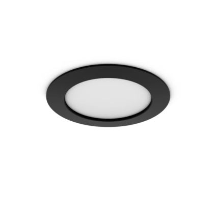 Philips - SZETT 2x LED RGBW dimmelhető fürdőszobai süllyesztett lámpatest Hue SLIM LED/12W/230V 2000-6500K fekete IP44