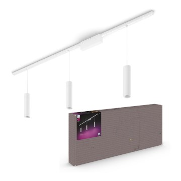 Philips - 3 darabos készlet: dimmelhető LED RGB kábeles függőlámpa a Hue sínes rendszerhez PERIFO LED RGB/15,6W/230V 2000-6500K
