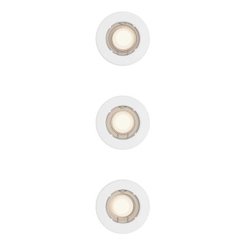 Philips - 3 darabos PERIDOT süllyesztett mennyezeti lámpa szett 1xGU10/7W/230V fehér