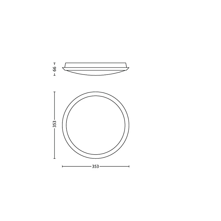 Philips 30941/06/16 - LED mennyezeti lámpa MYLIVING DENIM 1xLED/7,5W/230V