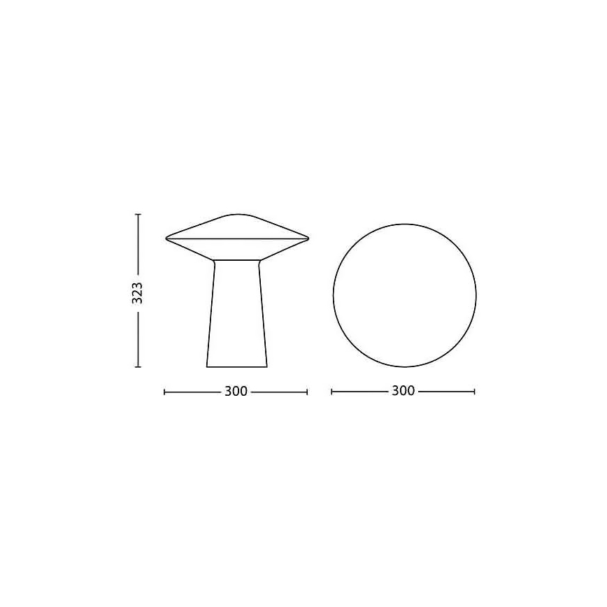 Philips 31152/31/PH - Szabályozható fényerejű asztali lámpa HUE PHOENIX 1xLED/9W/230V