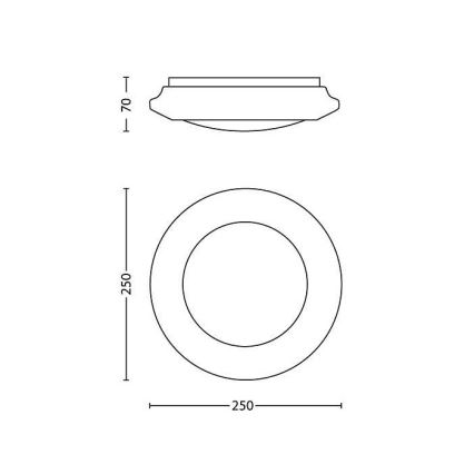 Philips - LED mennyezeti lámpa LED/6W/230V 4000K