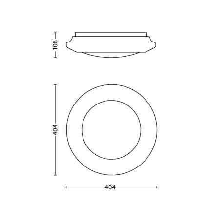 Philips - LED mennyezeti lámpatest LED/20W/230V 4000K