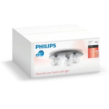 Philips 38233/11/E0 - Szabályozható mennyezeti lámpa CODA 3xG9/28W/230V