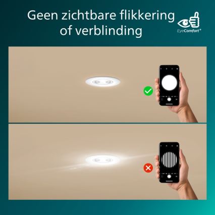 Philips - 3 darabos szett dimmelhető beépíthető LED lámpa CILANTRO LED/5W/230V 2700K fekete