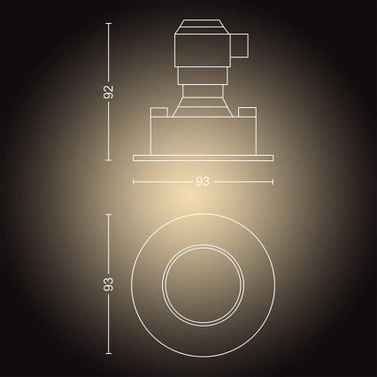 Philips - 3 db-os készlet dimmelhető Hue ADORE fürdőszobai LED lámpa 1xGU10/5W/230V IP44 + távirányító