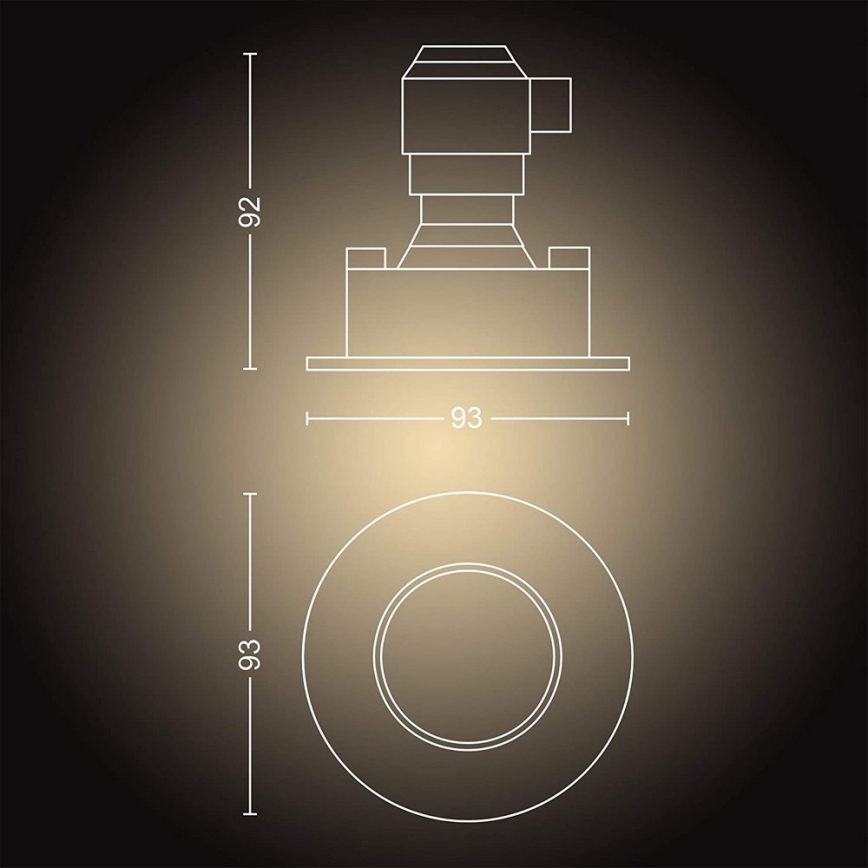 Philips - 3 db-os készlet dimmelhető Hue ADORE fürdőszobai LED lámpa 1xGU10/5W/230V IP44 + távirányító