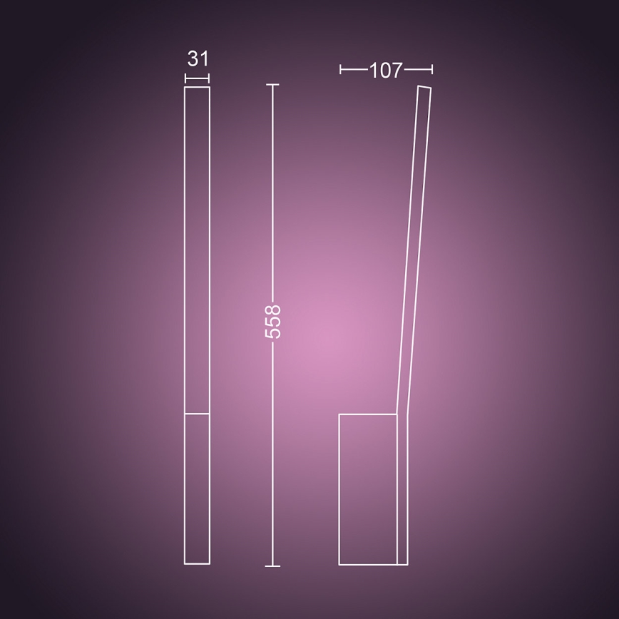 Philips 40902/30/P9 - LED Fali lámpa HUE LIANE 1xLED/12W/230V