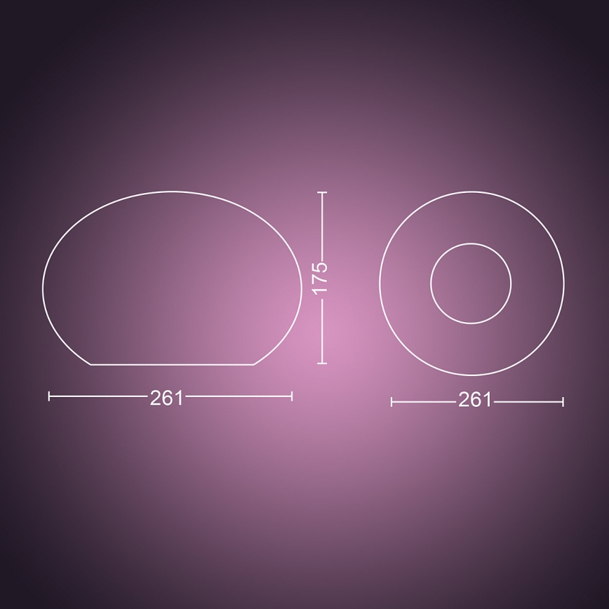 Philips 40904/31/P9 - LED Asztali lámpa HUE FLOURISH 1xE27/9,5W/230V