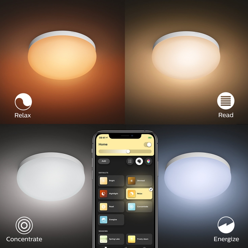 Philips 40905/31/P9 - LED Mennyezeti lámpa HUE FLOURISH LED/32W/230V