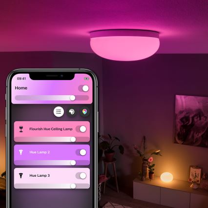 Philips 40905/31/P9 - LED Mennyezeti lámpa HUE FLOURISH LED/32W/230V