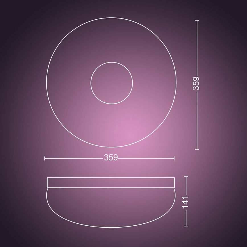 Philips 40905/31/P9 - LED Mennyezeti lámpa HUE FLOURISH LED/32W/230V
