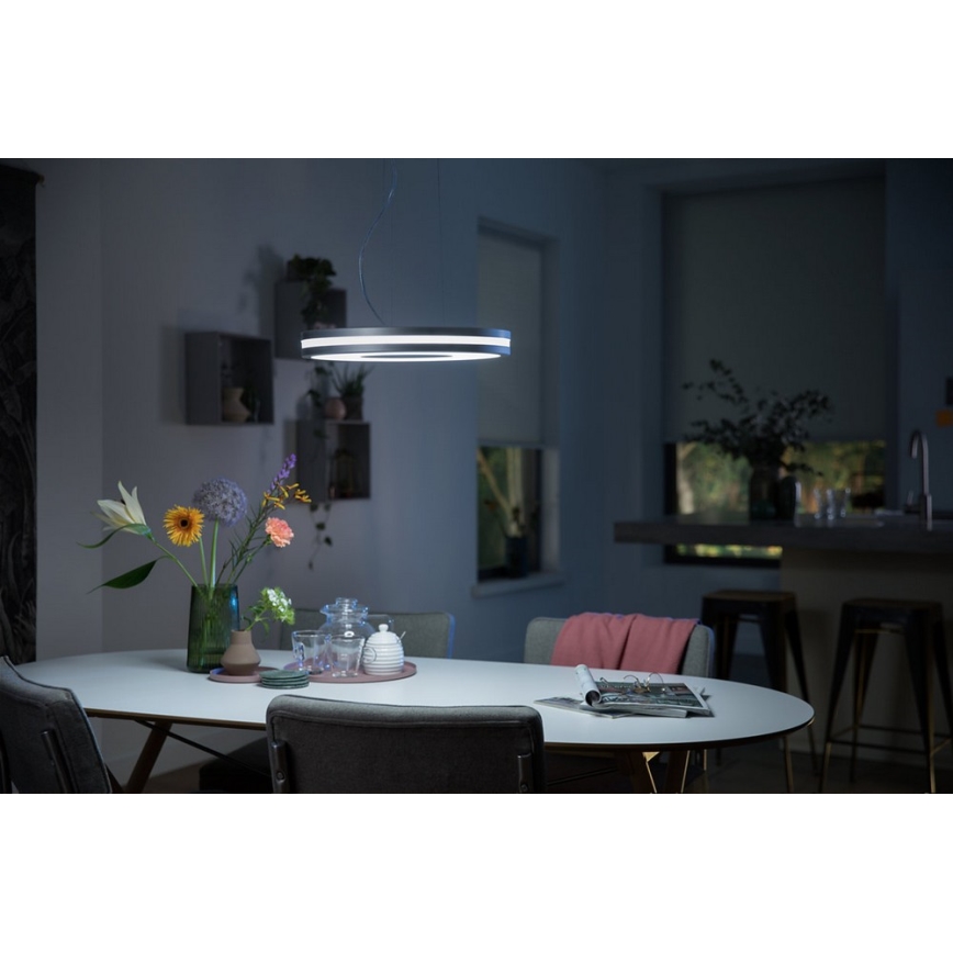 Philips - Hue BEING LED/39W/230V feszültségű, LED-es, fényerőszabályozható mennyezeti lámpa kábelen + távirányítóval