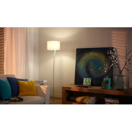 Philips 42258/38/16 - LEOD állólámpa 1xE27/23W fehér