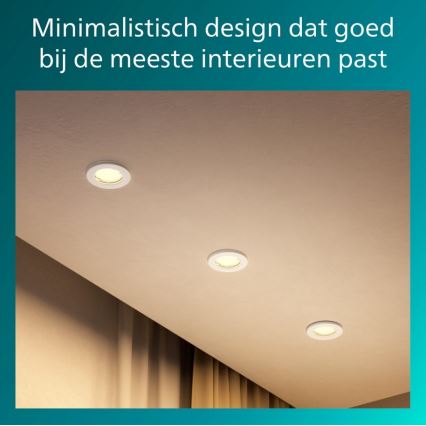 Philips - 5 darabos PERIDOT beépíthető mennyezeti lámpatest készlet 1xGU10/7W/230V fehér