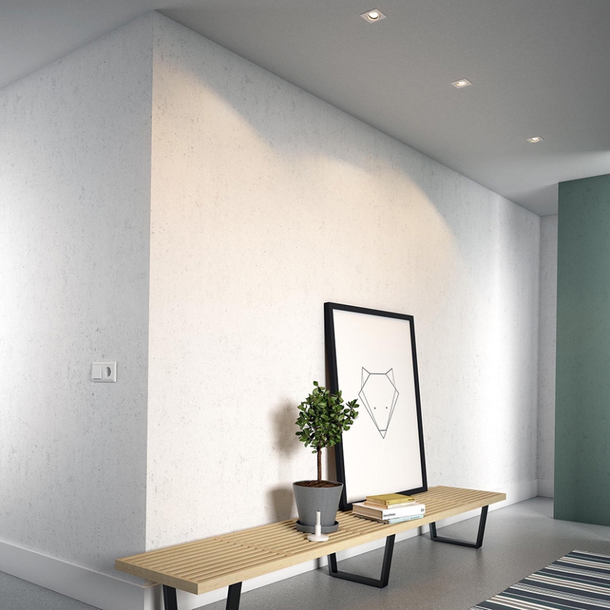 Philips 50193/31/PN - Készlet 3x Beépíthető lámpa ENNEPER 3xGU10/5,5W/230V