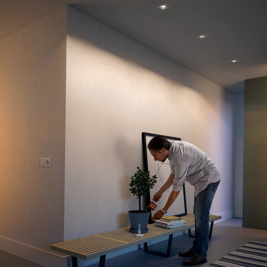 Philips 50193/31/PN - Készlet 3x Beépíthető lámpa ENNEPER 3xGU10/5,5W/230V