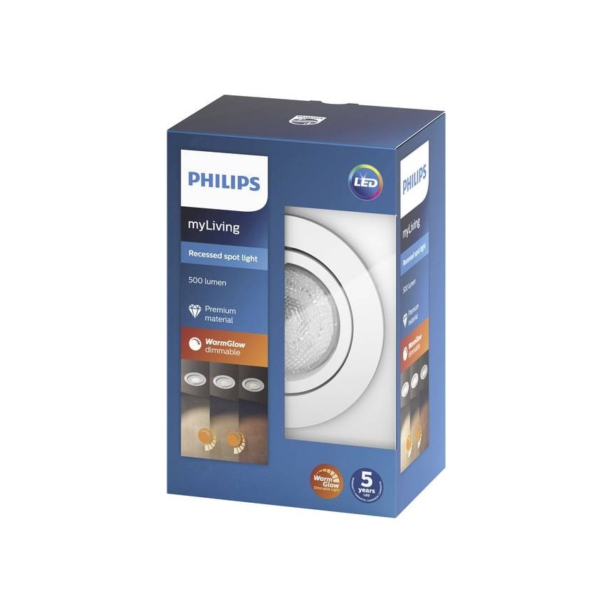 Philips 50201/31/P0 - LED Dimmelhető beépíthető lámpa SHELLBARK Warm Glow 1xLED/4,5W/230V 2200-2700K