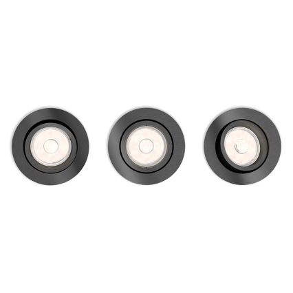 Philips 50393/99/PN - Készlet 3x beépíthető lámpa MYLIVING DONEGAL 3xGU10/5,5W/230V