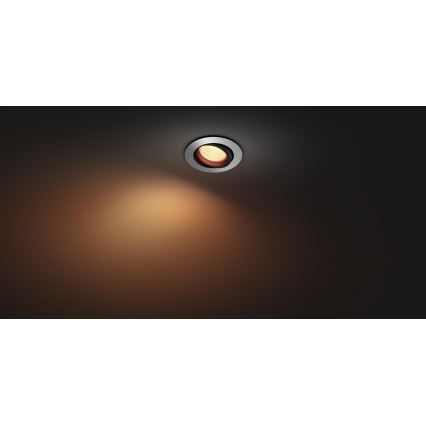 Philips 50451/48/P7 - LED RGB Beépíthető lámpa HUE CENTURA 1xGU10/5,7W/230V