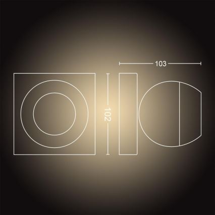 Philips - Hue BUCKRAM 1xGU10/5W/230V LED dimmelhető spotlámpa + távirányító