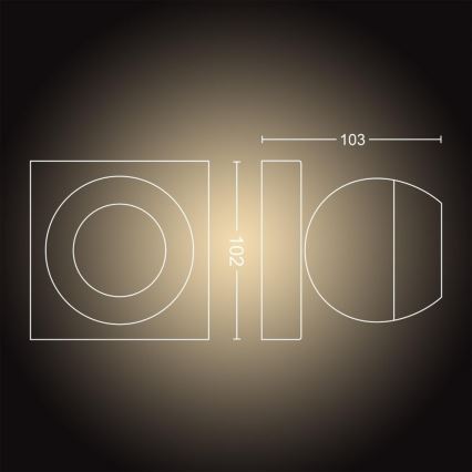 Philips - LED Szabályozható spotlámpa Hue BUCKRAM 1xGU10/5W/230V