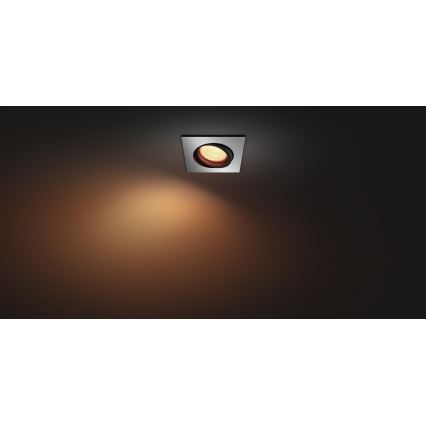 Philips 50551/48/P7 - LED RGB Beépíthető lámpa HUE CENTURA 1xGU10/5,7W/230/24