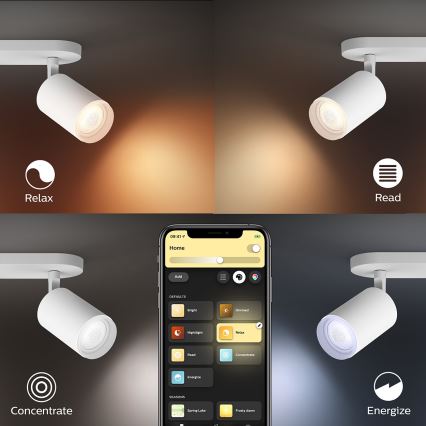 Philips 50631/31/P7 - LED Spotlámpa HUE FUGATO 1xGU10/5,7W/230V