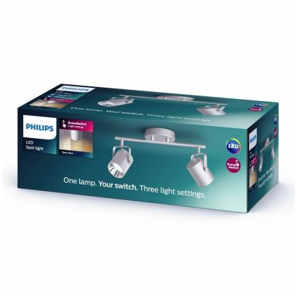 Philips 50662/14/P0 - LED spotlámpa BYRE 2xLED/4,3W/230V 2200/2500/2700K