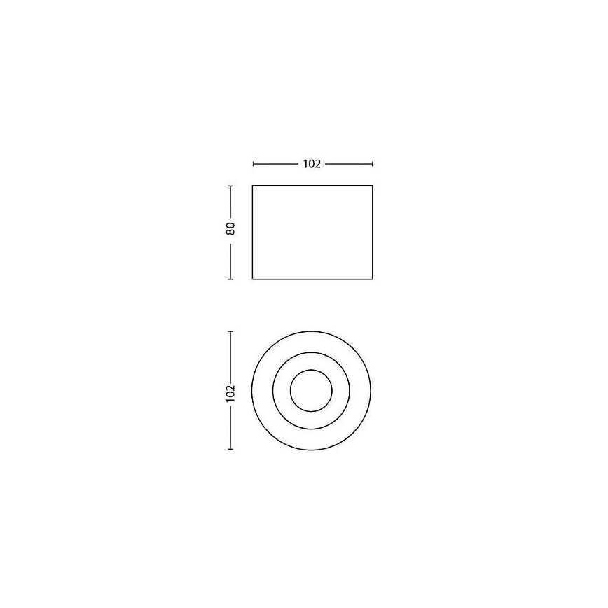 Philips 53300/31/16 - LED spotlámpa PHASE 1xLED/4,5W/230V
