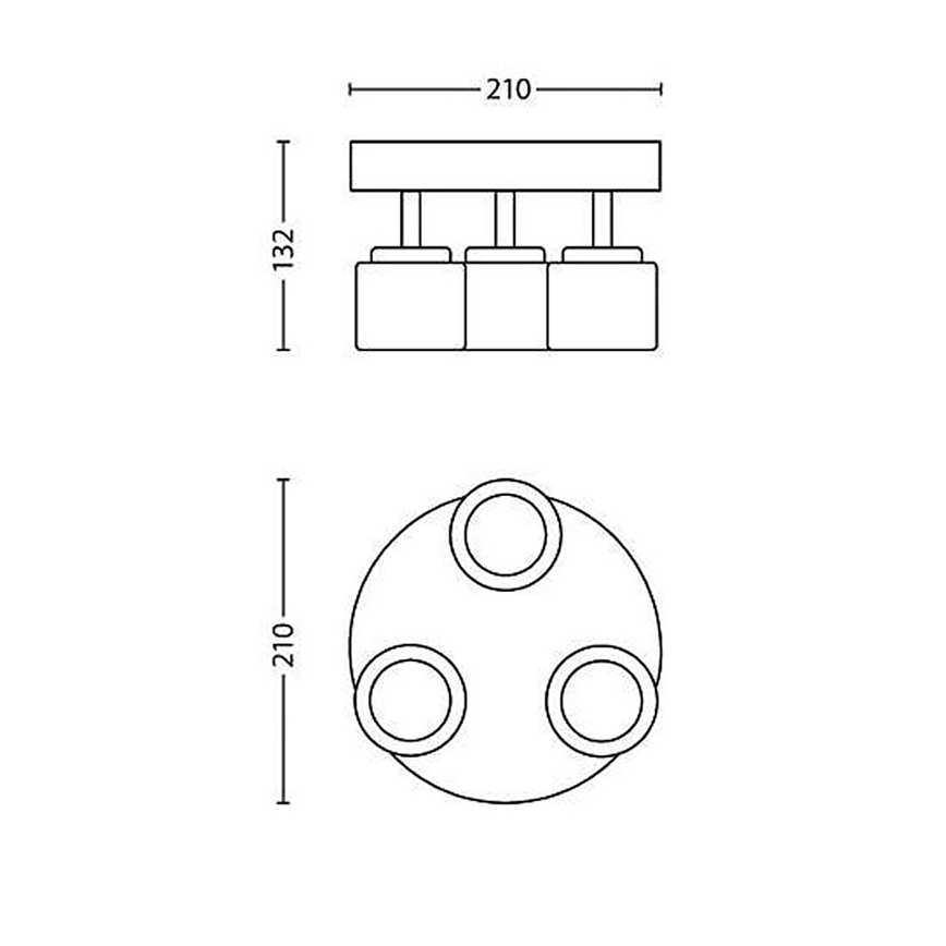 Philips 53333/06/16 - LED spotlámpa FREMONT 3xLED/4W/230V