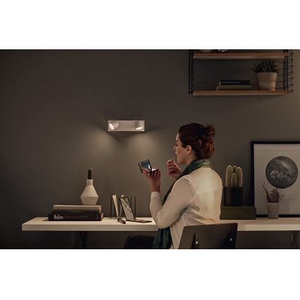 Philips 56242/31/P0 - LED Szabályozható spotlámpa STAR 2xLED/4,5W/230V