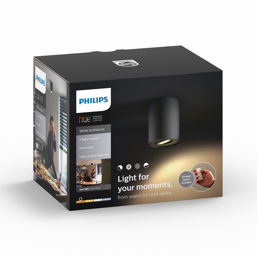 Philips 56330/30/P7 - LED Spotlámpa PILLAR HUE 1xGU10/5,5W/230V