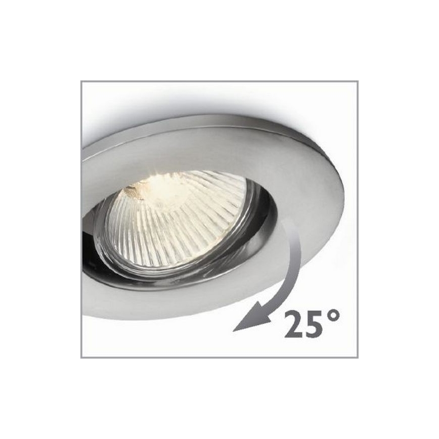 Philips 57959/17/PN - Beépíthető lámpa AGENA 1xGU10/35W/230V