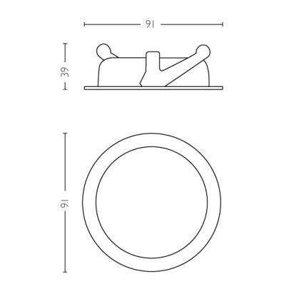 Philips 59005/11/P0 - LED Beépíthető lámpa MYBATHROOM DREAMINESS 1xLED/4,5W/230V