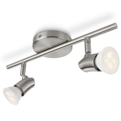 Philips 59112/17/16 - LED Szabályozható spotlámpa KAYA 2xGU10/5,5W/230V