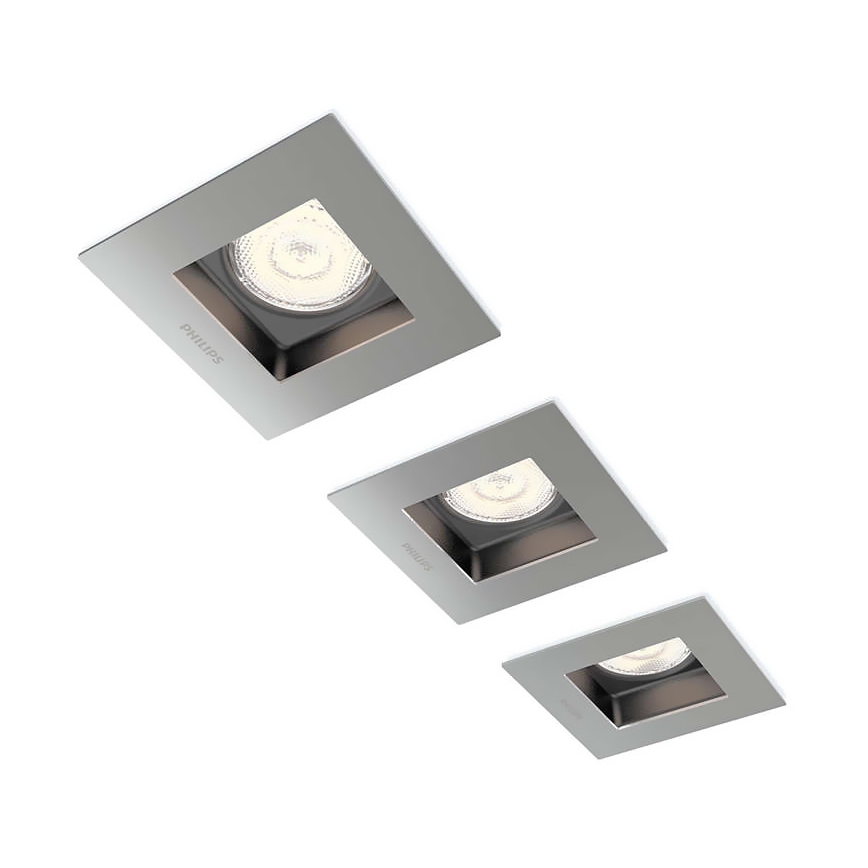Philips 59193/17/16 - KÉSZLET 3x LED beépíthető lámpa PORRIMA 1xLED/4,5W/230V