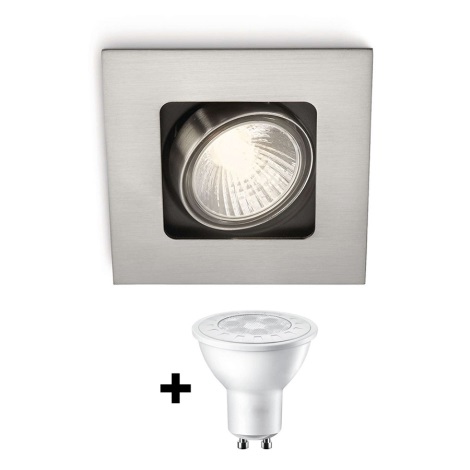 Philips 59300/17/16 - LED fürdőszobai beépíthető lámpa MYLIVING ACAMAR 1xGU10/6W/230V + 1xGU10/35W INGYEN