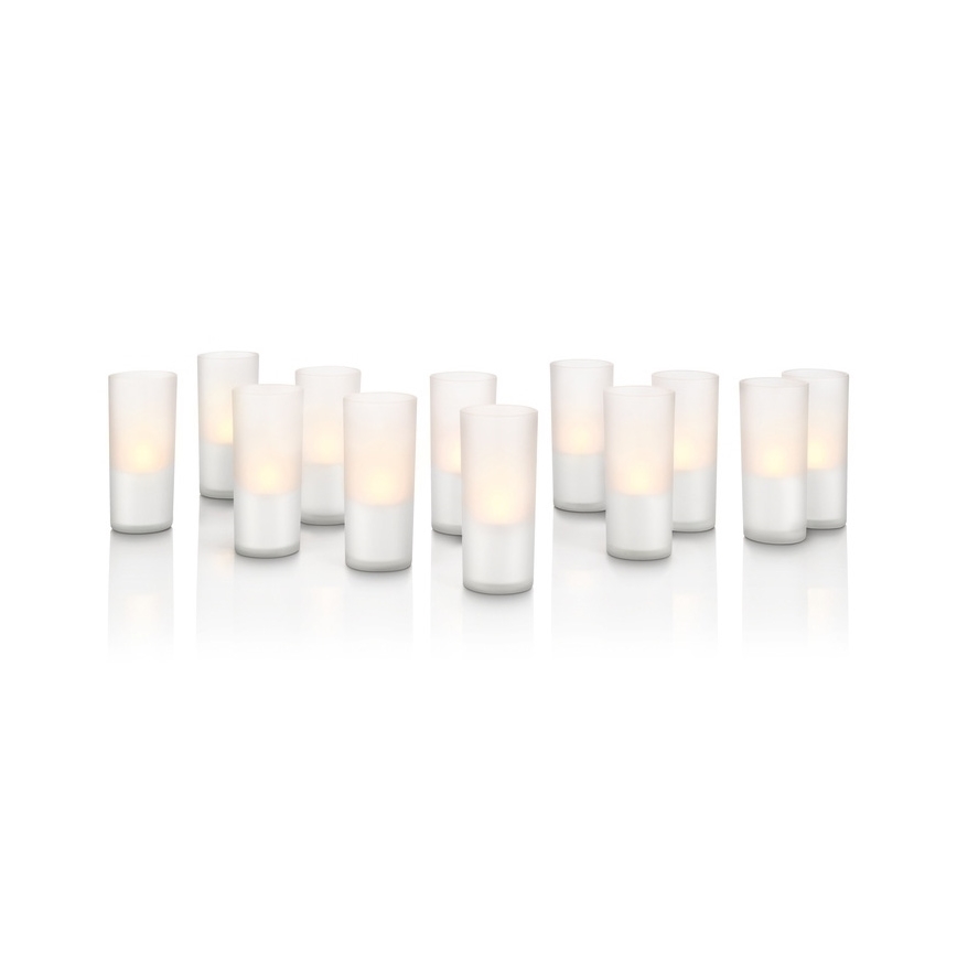 Philips 69133/60/PH - Dekor LED gyertyák CANDLE LIGHTS (készlet 12ks.) 1xLED/1W/230V