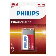 Philips 6LR61P1B/10 - Alkáli elem 6LR61 POWER ALKALINE 9V 600mAh