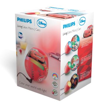 Philips 71704/32/16 - Dekoratív gyermek  LED lámpa LIVINGCOLORS MICRO DISNEY CARS 1xRGB LED/4,7W/230V