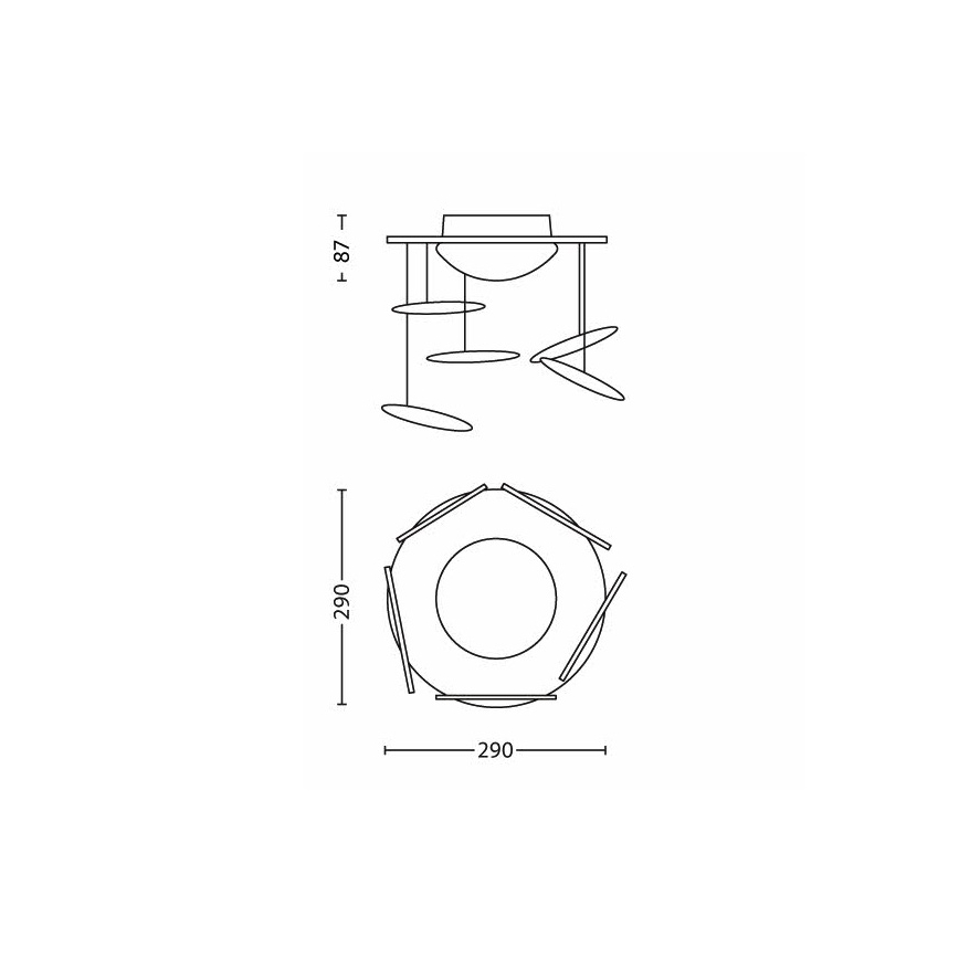 Philips 71762/53/16 - DISNEY PLANES gyerek LED-es mennyezeti lámpa 1xLED/4,5W