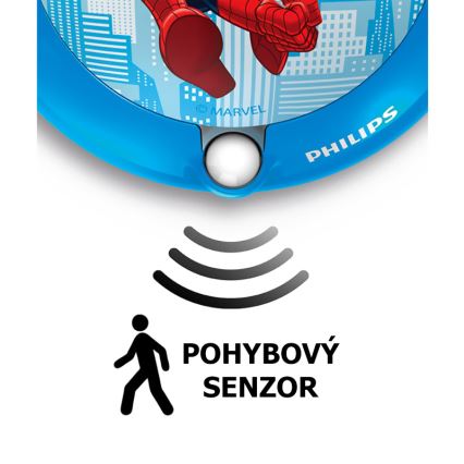 Philips 71765/40/16 - Dětské orientační LED svítidlo SPIDERMAN 1xLED/0,06W/3V