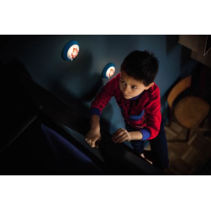 Philips 71765/40/16 - Gyermek tájékoztató LED lámpa DISNEY SPIDER-MAN 1xLED/0,06W/3V