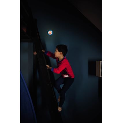 Philips 71765/40/16 - Gyermek tájékoztató LED lámpa DISNEY SPIDER-MAN 1xLED/0,06W/3V