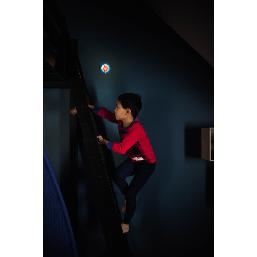 Philips 71765/40/16 - Gyermek tájékoztató LED lámpa DISNEY SPIDER-MAN 1xLED/0,06W/3V